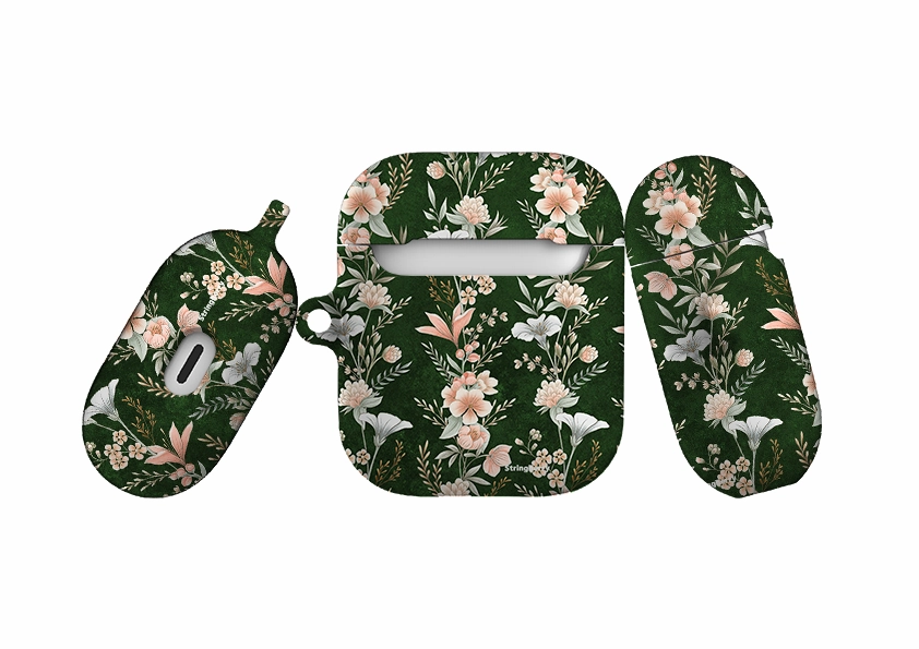 portable earbuds case premium texture case Aria Airpod Case ( Gen 1 & 2 )