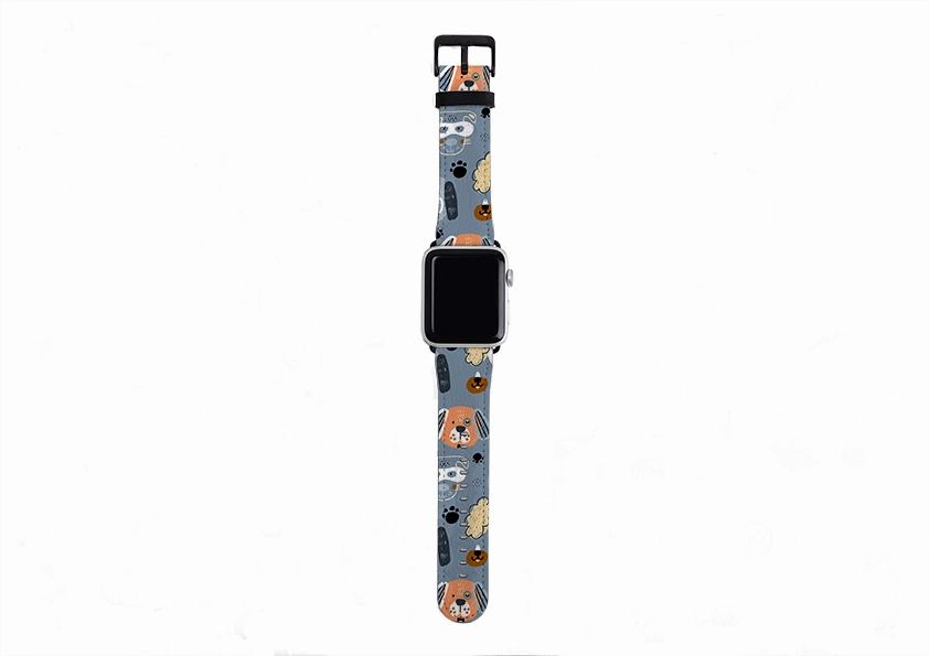 Durable Finish Elegant Texture Dog Smile Apple Watch Strap