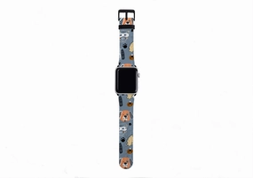 Durable Finish Elegant Texture Dog Smile Apple Watch Strap