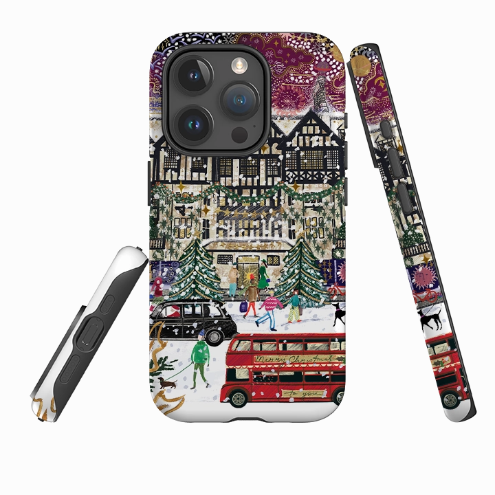 Classic Grip Gloss Finish iPhone Tough Case - Christmas In London By Emma Frances Grant