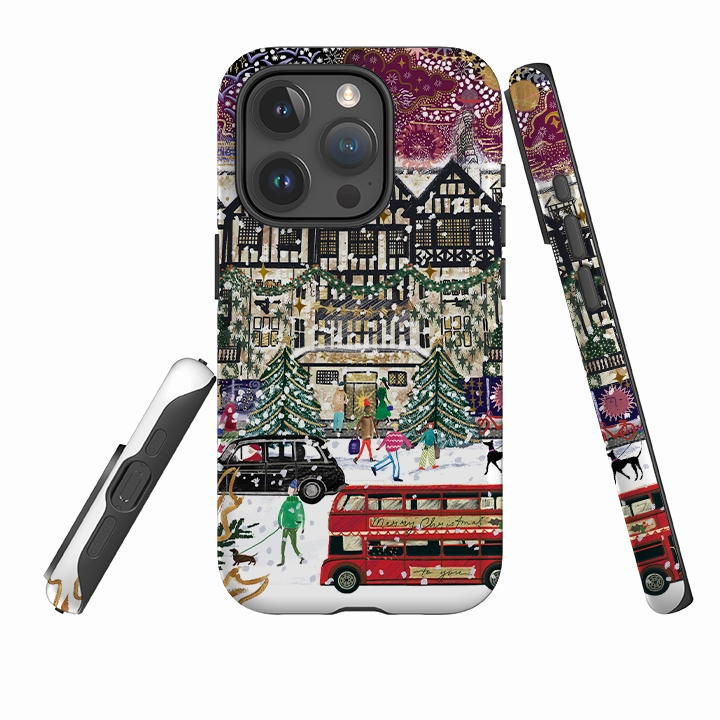 Edge Protection iPhone Tough Case - Christmas In London By Emma Frances Grant