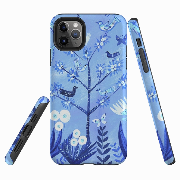 iPhone Tough Case - Folk Art By Mary Stubberfield Minimal Pattern Impact Cushion