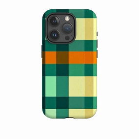 anti dust Student Friendly iPhone Tough Case - Cape Town Gingham