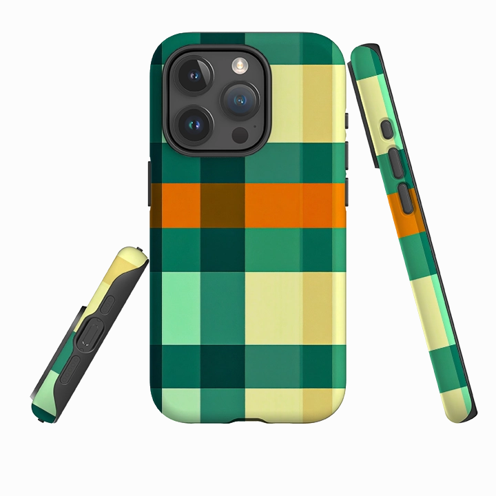 Raised Edges iPhone Tough Case - Cape Town Gingham