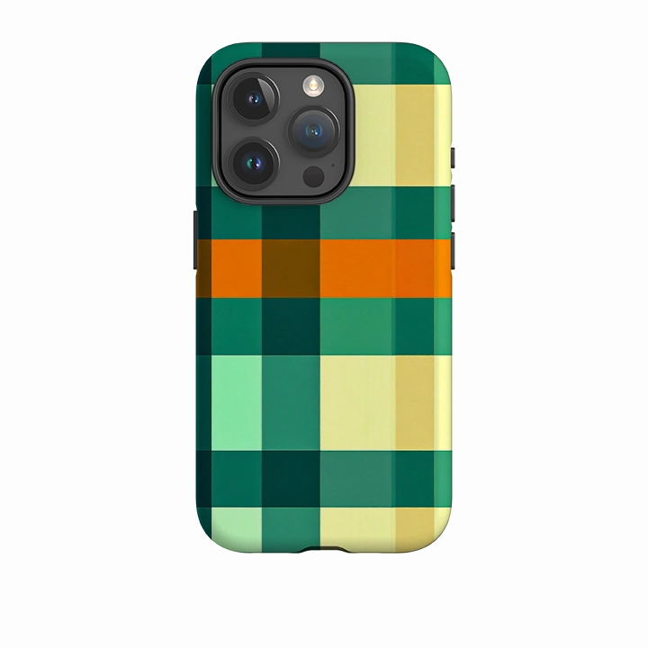anti dust Student Friendly iPhone Tough Case - Cape Town Gingham