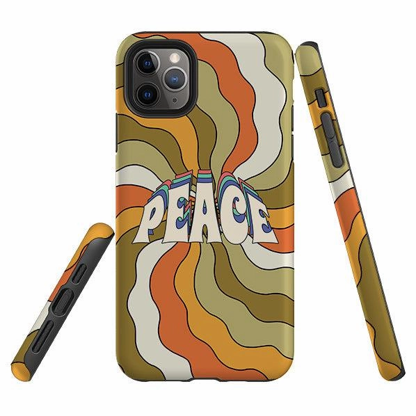 Flexible Pattern Layer iPhone Tough Case - Peace B