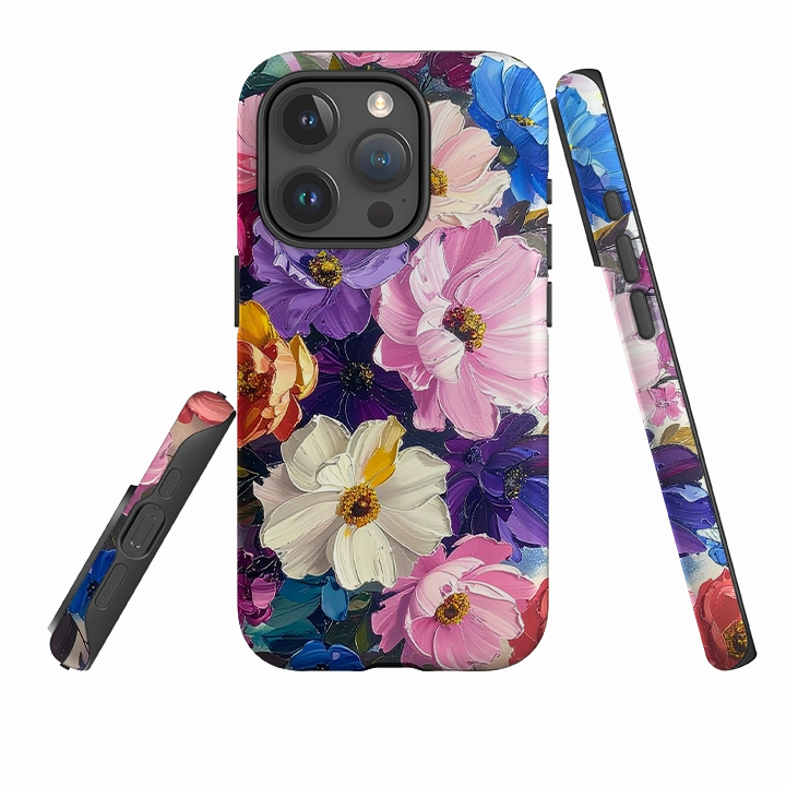 Enhanced grip iPhone Tough Case - Summer Floral Bowes
