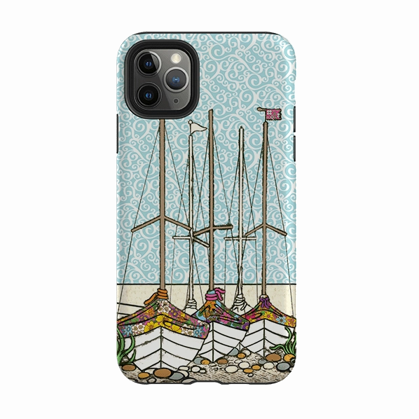 iPhone Tough Case - Boats At Rest By Amelia Bowman Soft Finish Texture Soft Finish