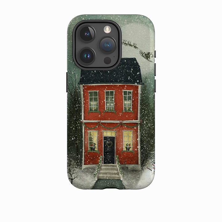 iPhone Tough Case - Night Before Christmas By Maja Lindberg Wireless Compatible