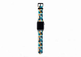 Dublin Gingham Apple Watch Strap Comfortable Feel Rugged Texture