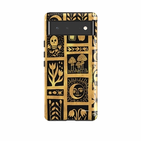 Portable Layer Rugged Pattern Design Google Tough Case -  Spooky Season By Nina Pace