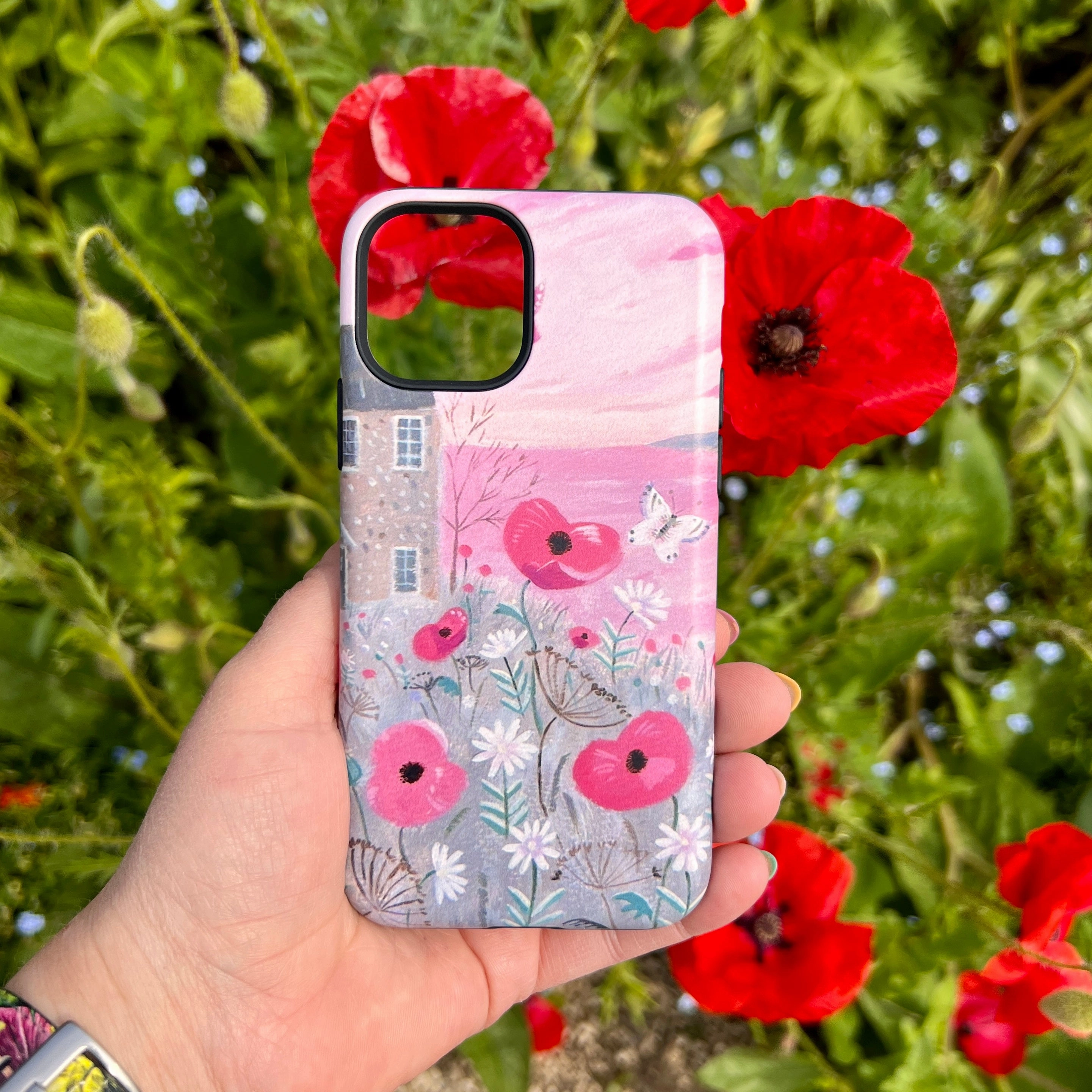 Matte Look iPhone Tough Case - Seaside Flowers By Mary Stubberfield