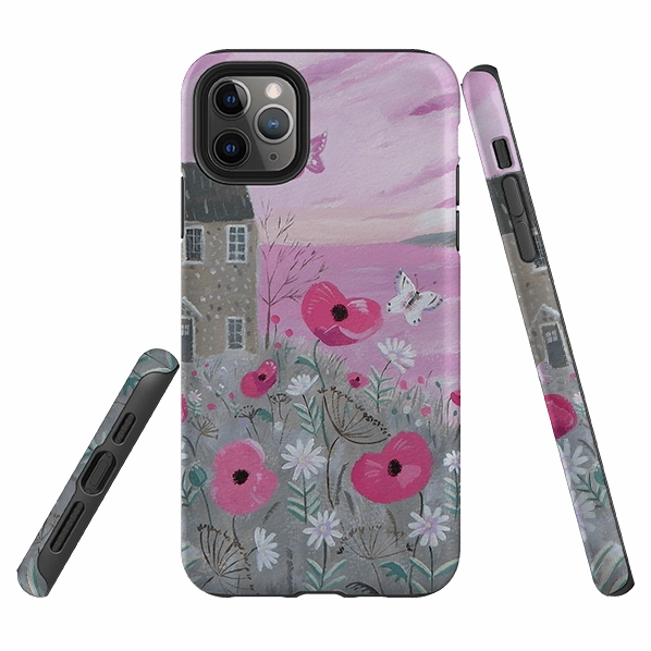 iPhone Tough Case - Seaside Flowers By Mary Stubberfield Sleek Profile Daily Essential