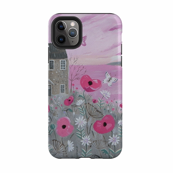 Modern Design Texture Durable Finish Layer iPhone Tough Case - Seaside Flowers By Mary Stubberfield