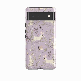 Google Tough Case -  Bunnies Mauve By Katherine Quinn Wireless charging