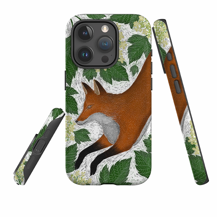 Patterned Design Compact Texture Layer iPhone Tough Case - Fox By Catherine Rowe