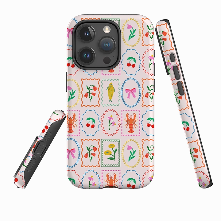 Durable Layer iPhone Tough Case - Chic Stamps
