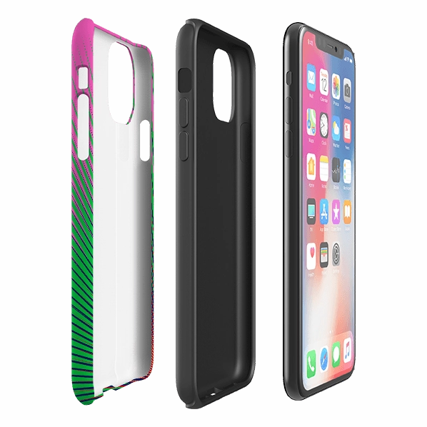iPhone Tough Case - Halos Watermelon By Kitty Joseph Lightweight Build Quality Portable Accessory