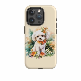 Protective Design Comfort Shield Texture iPhone Case - Cute Dog B