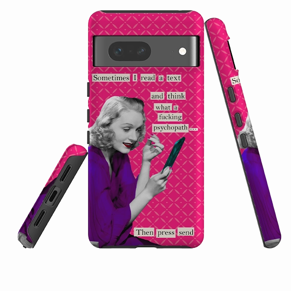 Lightweight Protection Google Tough Case -  Psychopath By Clare Jordan