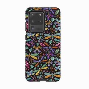 Samsung Tough Case - Dragon Flies Multi By Suzy Taylor Hybrid Texture Layer