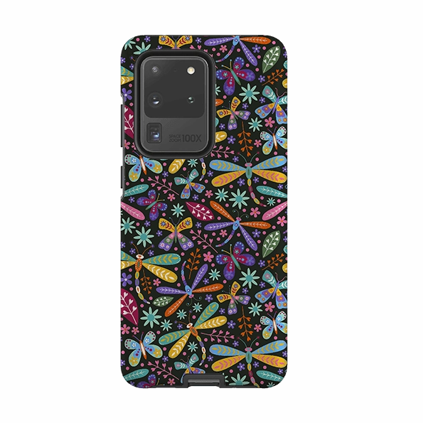 Samsung Tough Case - Dragon Flies Multi By Suzy Taylor Hybrid Texture Layer