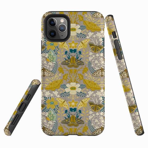 iPhone Tough Case - Moths By Nina Pace Flexible Fit Protective Finish