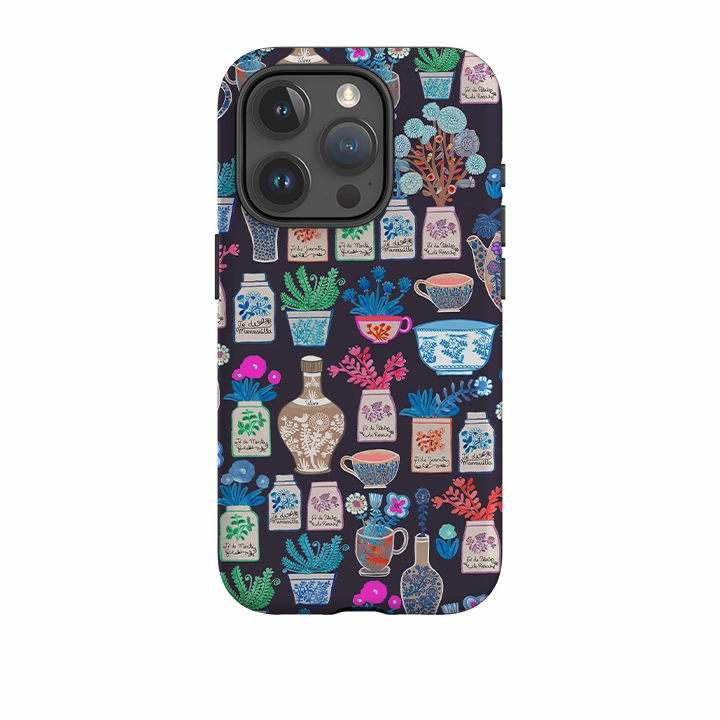 iPhone Tough Case - Teatime By Gabriela Larios Glossy surface Slim Texture