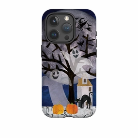 Classic Look Chic Accessory iPhone Tough Case - Halloween Moon By Tracey English