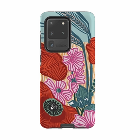 Long Lasting Samsung Tough Case - Wild Poppies By Kate Heiss