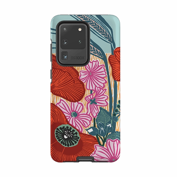 Long Lasting Samsung Tough Case - Wild Poppies By Kate Heiss