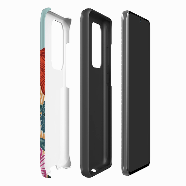 Samsung Tough Case - Wild Poppies By Kate Heiss Protective Shell Matte Shield Layer