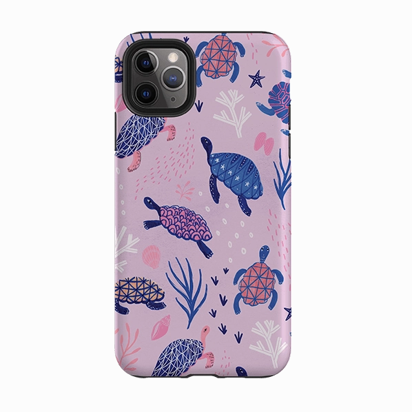 Ultra light iPhone Tough Case - Turtles By Lee Foster Wilson