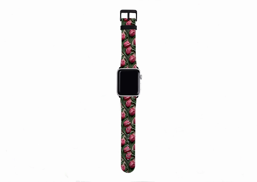 Elegant Daily Use Schiedam Tulips Apple Watch Strap