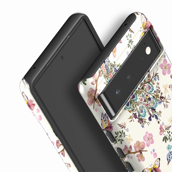Sleek Appearance Elegant Accent Google Tough Case -  Peacock and Cherry Blossoms By Helen Ahpornsiri