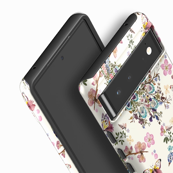 Smooth Feel Google Tough Case -  Peacock and Cherry Blossoms By Helen Ahpornsiri