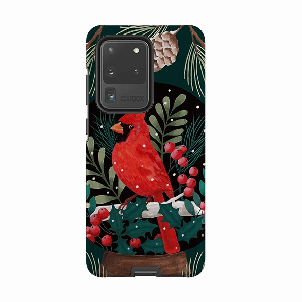 Samsung Tough Case - Red Cardinal By Bex Parkin Compact Texture Layer