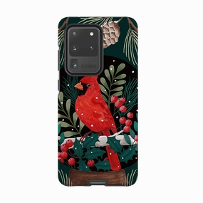 Samsung Tough Case - Red Cardinal By Bex Parkin Compact Texture Layer