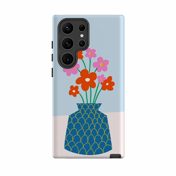 Samsung Tough Case - Floral Vase II Smooth Protection