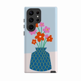 Samsung Tough Case - Floral Vase II Smooth Protection