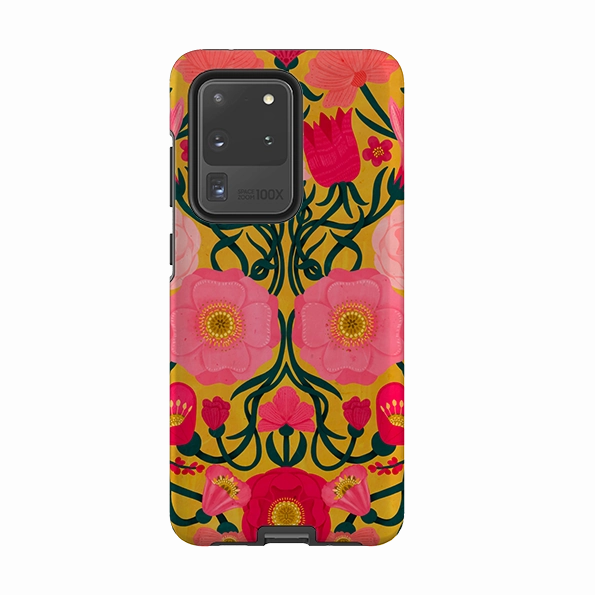 Samsung Tough Case - Yellow Flora By Nina Pace Simple Look