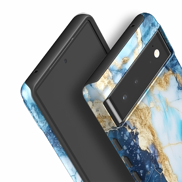 Hybrid Pattern Sporty Appeal Google Tough Case -  Blue Marbs