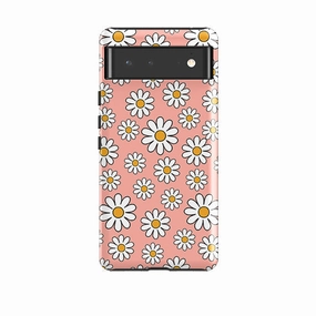 Sleek Detail Google Tough Case -  Pale Daises