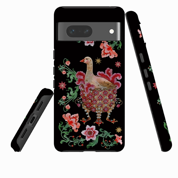 Smooth Shield Google Tough  Case - Six Geese A Laying By Maria Matos