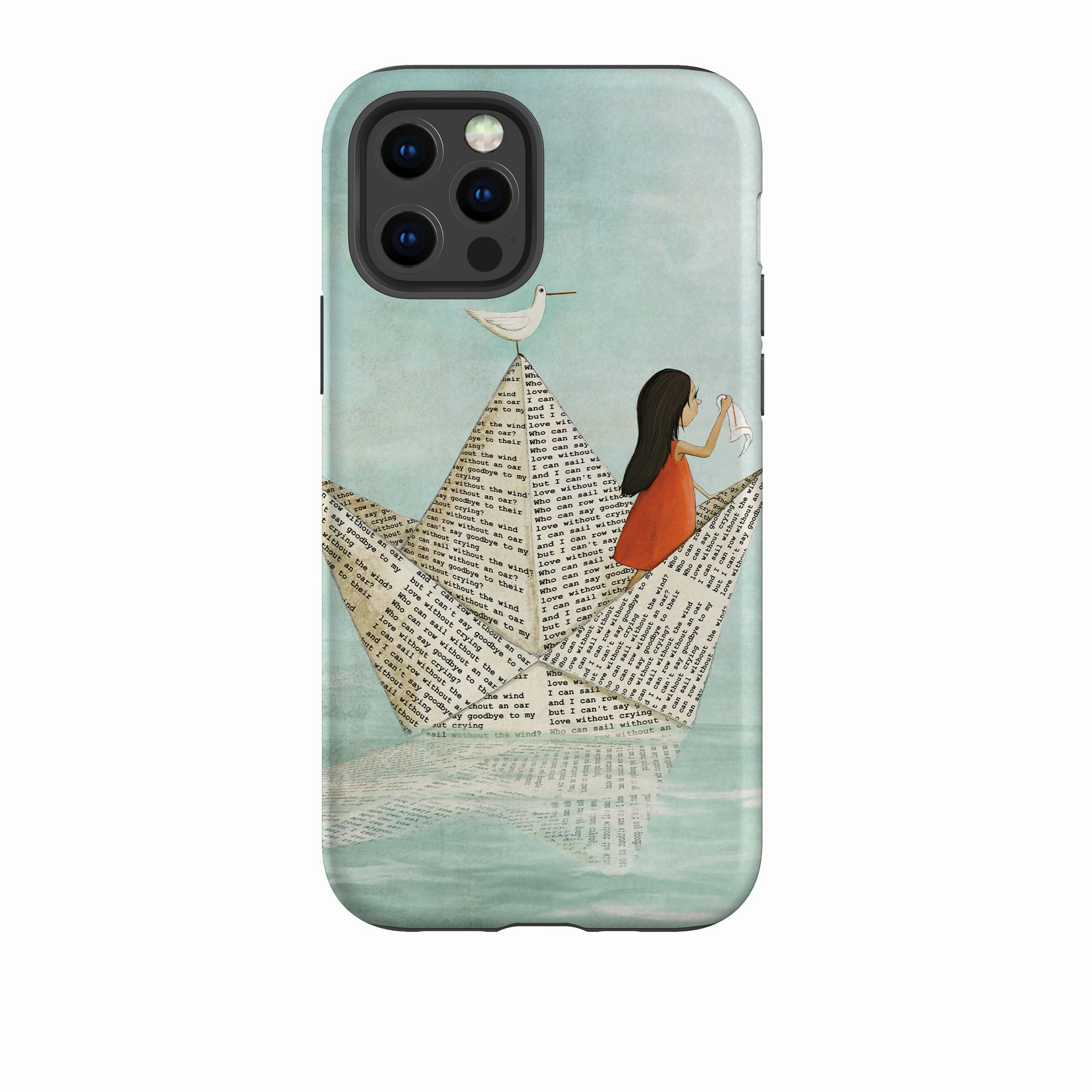 iPhone Tough Case - Sail Without A Wind By Maja Lindberg Sleek Finish Protective Form Texture