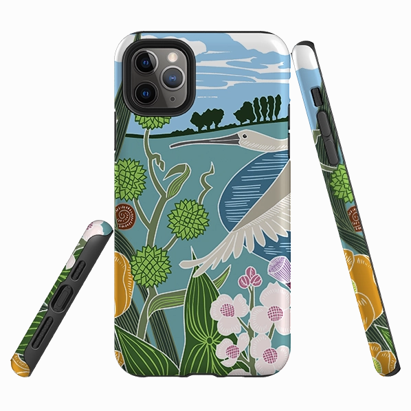 Luxury Build iPhone Tough Case - Spoonbill By Kate Heiss