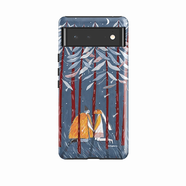 Stylish Texture Google Tough Case -  The Fir Church By Madalina Andronic