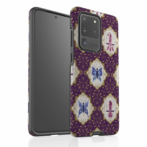 Elegant Style Samsung Tough Case - Wingframes Purple By Jenny Zemanek