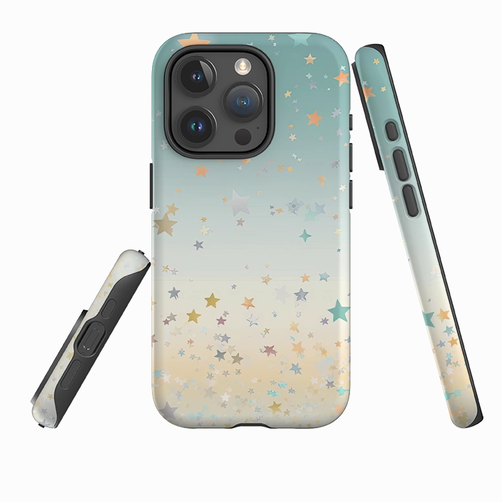 Matte Edge Sleek Edge Design iPhone Case - Fall Stars