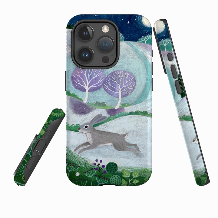Enhanced Comfort iPhone Tough Case - Winter Hare By Bex Parkin
